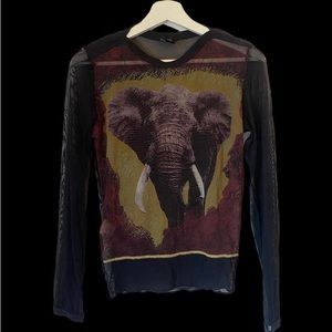 SS1996 Jean Paul Gaultier Runway Elephant Mesh